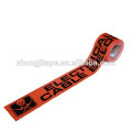 Colourful printed pe underground warning tape